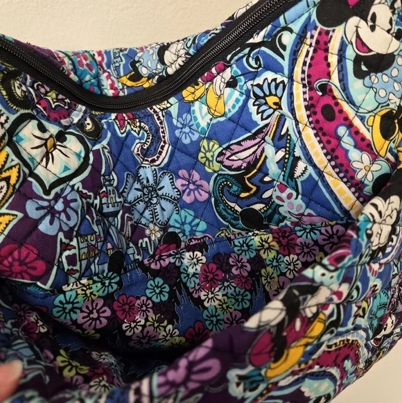 Vera Bradley Disney Large On the Go Crossbody Mickey's Paisley Celebration